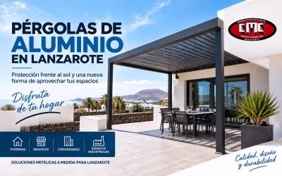 Pérgolas de aluminio en Lanzarote: sombra, comodidad y más espacio para disfrutar