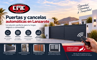 Puertas y cancelas automáticas en Lanzarote: comodidad, seguridad y control de accesos